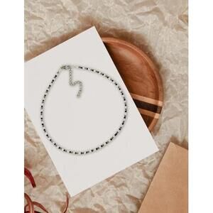 Elegant Black Beaded Choker Necklace